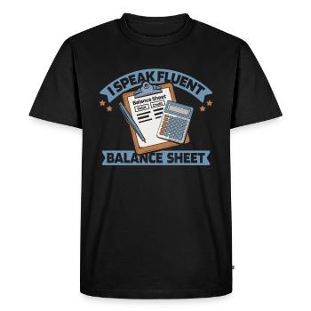 Comptable Conseiller fiscal - T-shirt Premium bio Homme - noir - Devant - Nico (187cm)