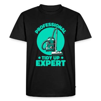 Housekeeper - Men's Premium Organic T-Shirt - black - Front - Nico (187cm)