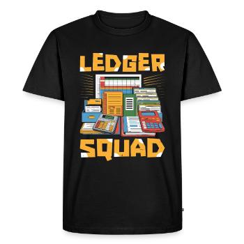 Accountant Cadre - Men's Premium Organic T-Shirt - black - Front - Nico (187cm)