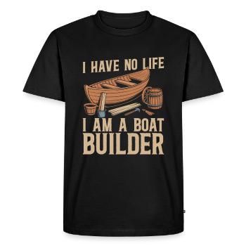 Constructeurs de bateaux - T-shirt Premium bio Homme - noir - Devant - Nico (187cm)