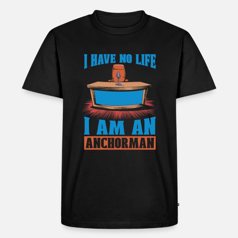 Moderator - Männer Premium Bio T-Shirt - Schwarz