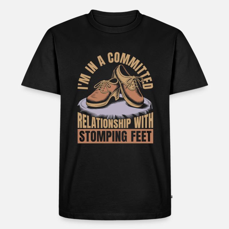 Clogging - Männer Premium Bio T-Shirt - Schwarz