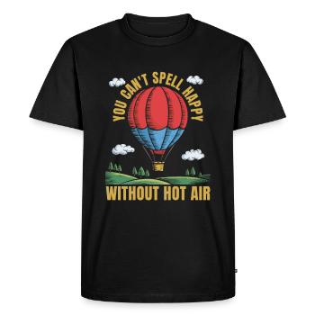 Hot Air Ballooning Ballooning - Men's Premium Organic T-Shirt - black - Front - Nico (187cm)