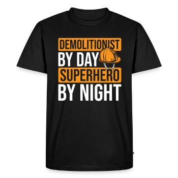 Demolition expert - Men's Premium Organic T-Shirt - black - Front - Nico (187cm)