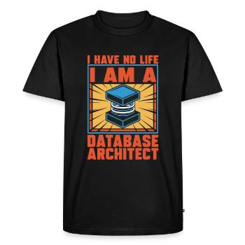 Architecte de bases de données - T-shirt Premium bio Homme - noir - Devant - Nico (187cm)