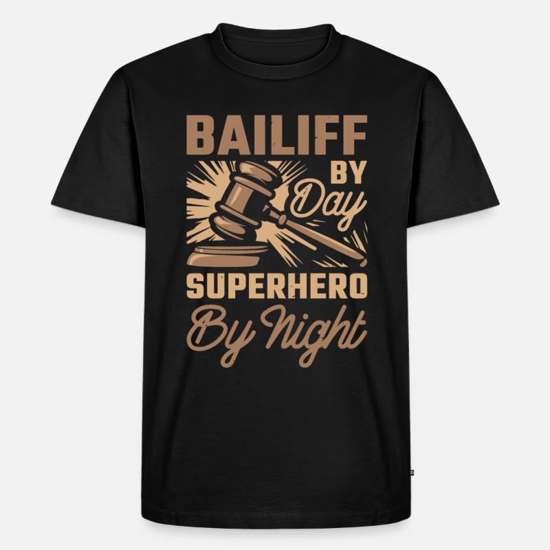 Gerichtsvollzieher - Männer Premium Bio T-Shirt - Schwarz
