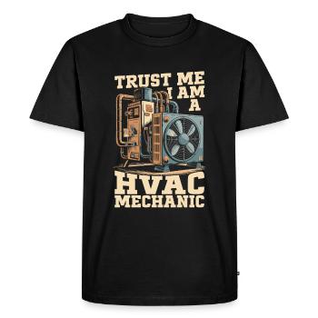 Technicien CVC - T-shirt Premium bio Homme - noir - Devant - Nico (187cm)