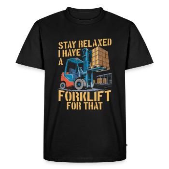 Docker - Men's Premium Organic T-Shirt - black - Front - Nico (187cm)