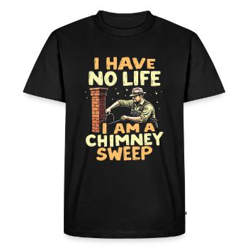 Ramoneur - T-shirt Premium bio Homme - noir - Devant - Nico (187cm)