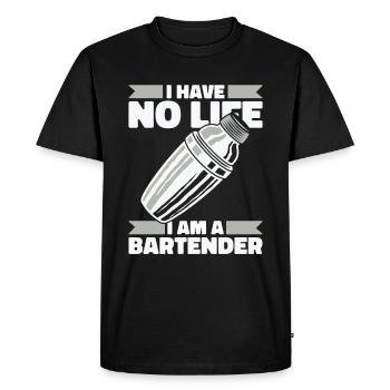 Barman Barman - T-shirt Premium bio Homme - noir - Devant - Nico (187cm)