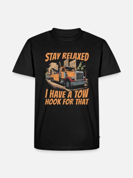 Abschleppdienst Abschlepper - Männer Premium Bio T-Shirt - Schwarz