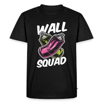 Muralist Squad - Men's Premium Organic T-Shirt - black - Front - Nico (187cm)