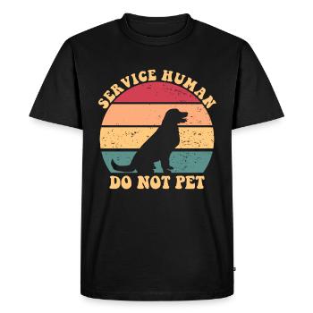 Personne de service, ne caressez pas les soumis émotionnels - T-shirt Premium bio Homme - noir - Devant - Nico (187cm)