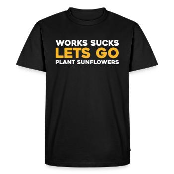 Tournesol - T-shirt Premium bio Homme - noir - Devant - Nico (187cm)