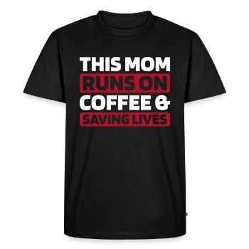 Service d’ambulance Paramédic Paramédic - T-shirt Premium bio Homme - noir - Devant - Nico (187cm)