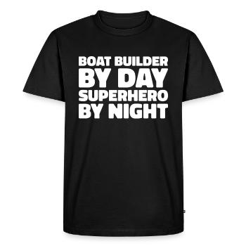 Constructeurs de bateaux - T-shirt Premium bio Homme - noir - Devant - Nico (187cm)