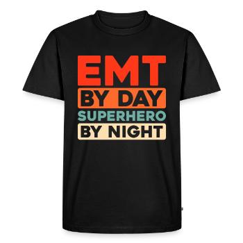 Ambulance Service Paramedic Paramedic - Men's Premium Organic T-Shirt - black - Front - Nico (187cm)