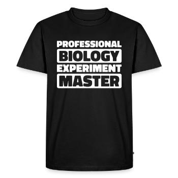 Assistante de laboratoire en biologie - T-shirt Premium bio Homme - noir - Devant - Nico (187cm)