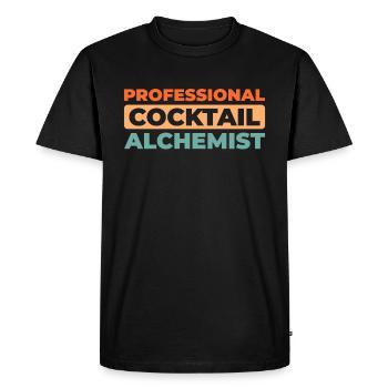 Barman Barman - T-shirt Premium bio Homme - noir - Devant - Nico (187cm)