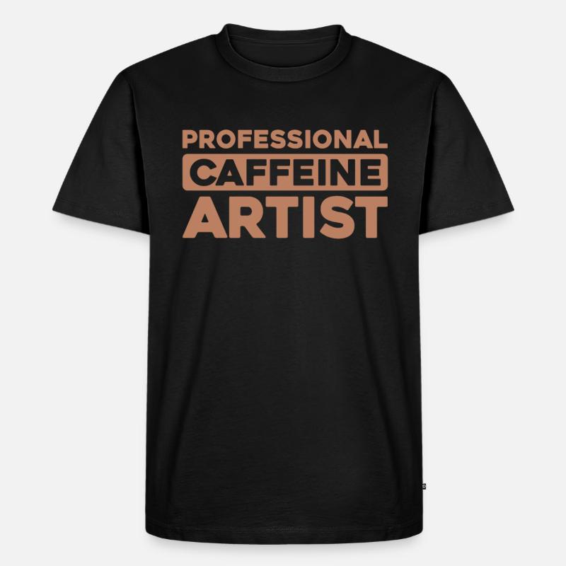 Barista - Männer Premium Bio T-Shirt - Schwarz