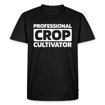 Agriculteur Agriculteur - T-shirt Premium bio Homme - noir - Devant - Nico (187cm)