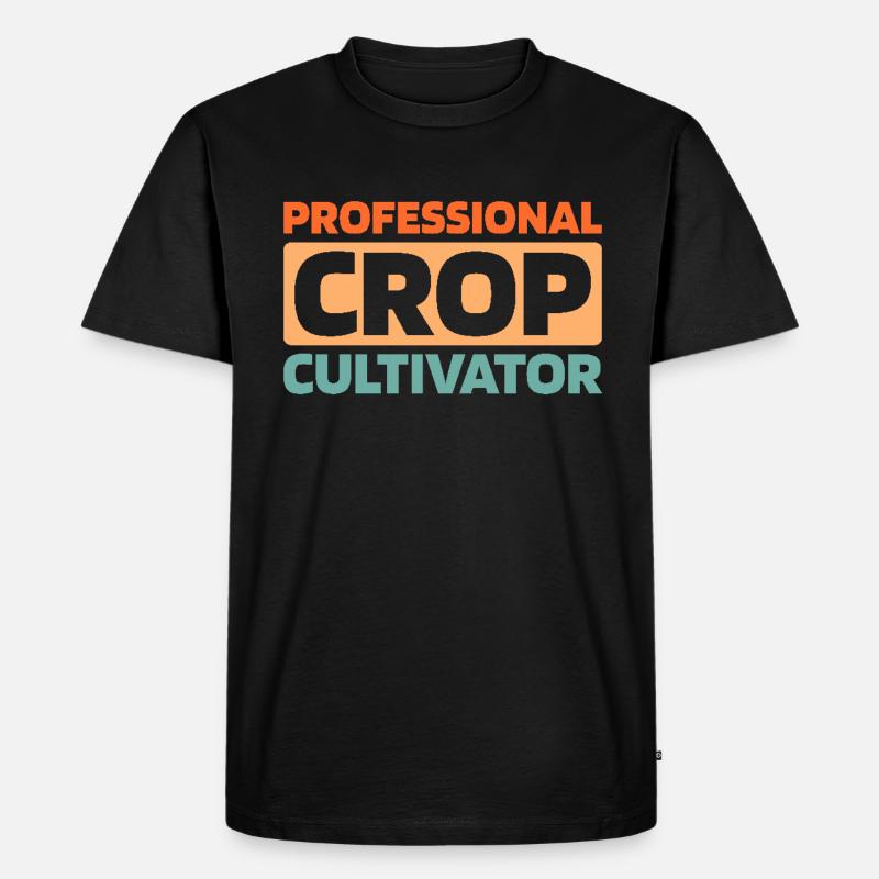 Bauer Landwirt - Männer Premium Bio T-Shirt - Schwarz