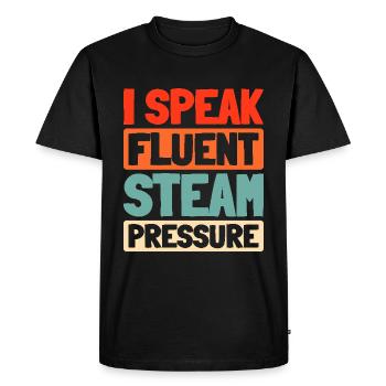 Boiler operators - Men's Premium Organic T-Shirt - black - Front - Nico (187cm)