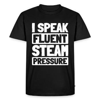 Boiler operators - Men's Premium Organic T-Shirt - black - Front - Nico (187cm)