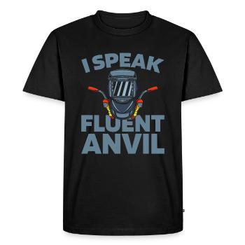 Forgeron métallurgiste - T-shirt Premium bio Homme - noir - Devant - Nico (187cm)