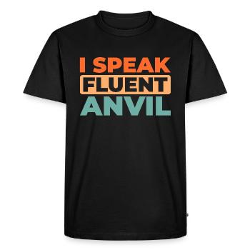 Forgeron métallurgiste - T-shirt Premium bio Homme - noir - Devant - Nico (187cm)