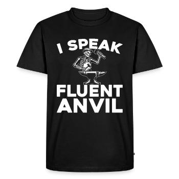 Forgeron métallurgiste - T-shirt Premium bio Homme - noir - Devant - Nico (187cm)