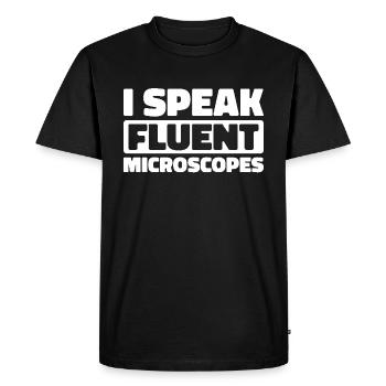 Assistante de laboratoire en biologie - T-shirt Premium bio Homme - noir - Devant - Nico (187cm)
