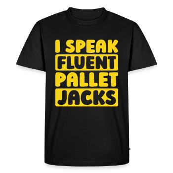 Forklift Forklift Driver - Men's Premium Organic T-Shirt - black - Front - Nico (187cm)
