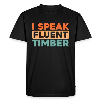 Wood chippers, forestry workers, lumberjacks - Men's Premium Organic T-Shirt - black - Front - Nico (187cm)