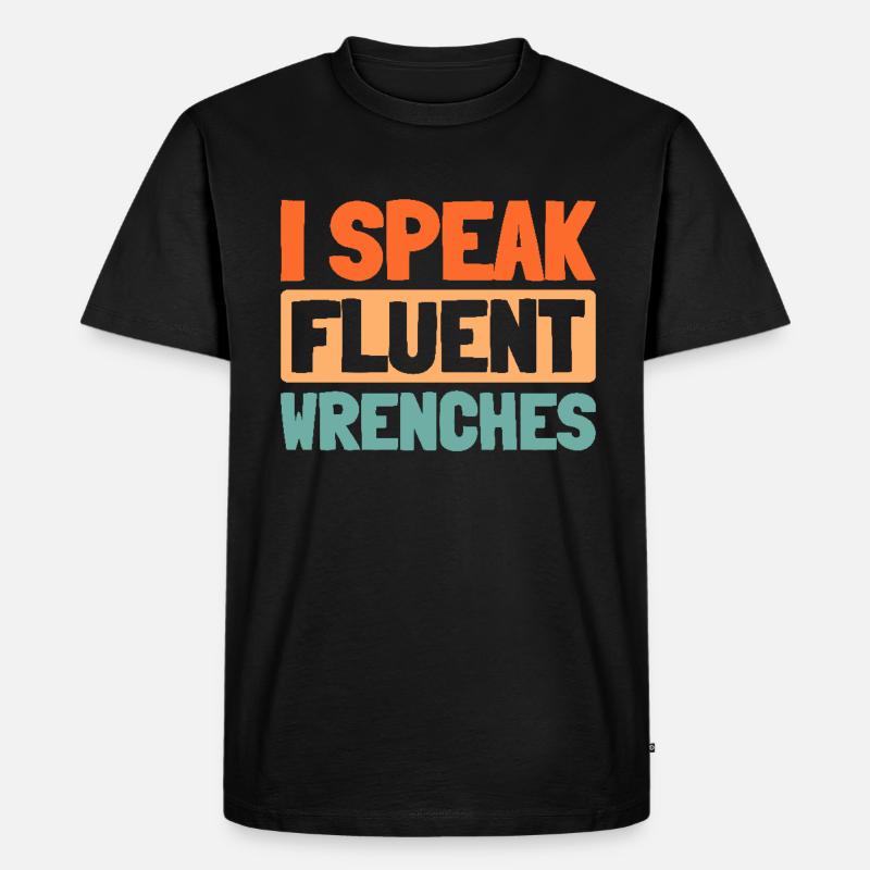 Monteur - Männer Premium Bio T-Shirt - Schwarz