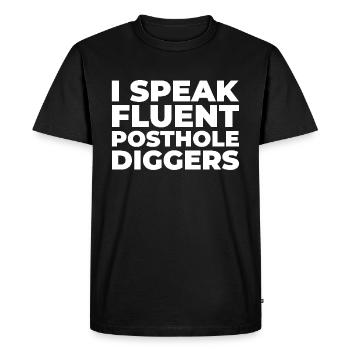 Fence installer - Men's Premium Organic T-Shirt - black - Front - Nico (187cm)