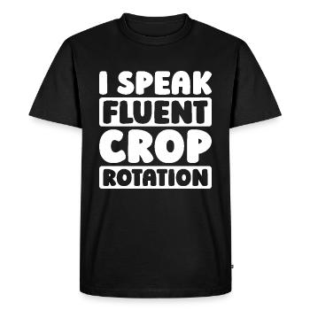 Agriculteur Agriculteur - T-shirt Premium bio Homme - noir - Devant - Nico (187cm)