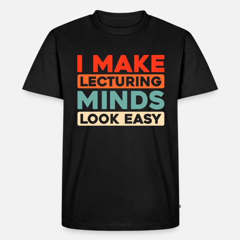 Hochschullehrer - Männer Premium Bio T-Shirt - Schwarz