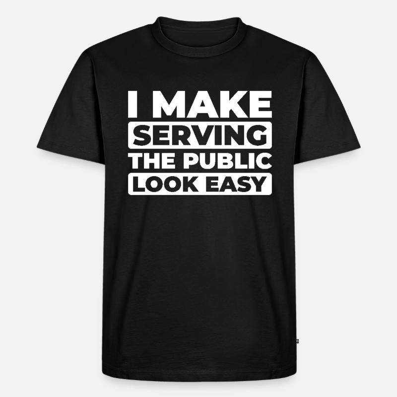 Beamte - Männer Premium Bio T-Shirt - Schwarz