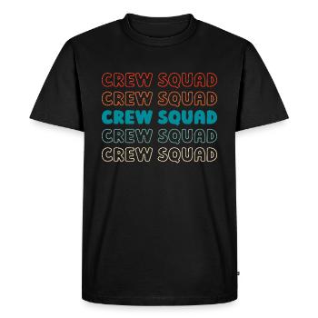 Kurier Kader - Männer Premium Bio T-Shirt - Schwarz - Vorne - Nico (187cm)