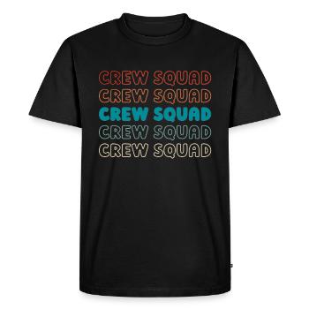 Kurier Squad - Men's Premium Organic T-Shirt - black - Front - Nico (187cm)
