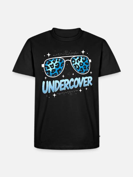 Undercover Speech - Sunglasses Design - Men's Premium Organic T-Shirt - black