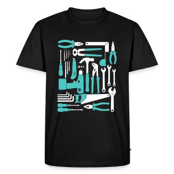 Screwdriver Hobbyist Handyman DIY Tool - Men's Premium Organic T-Shirt - black - Front - Nico (187cm)