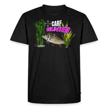 Carp hunter - Men's Premium Organic T-Shirt - black - Front - Nico (187cm)