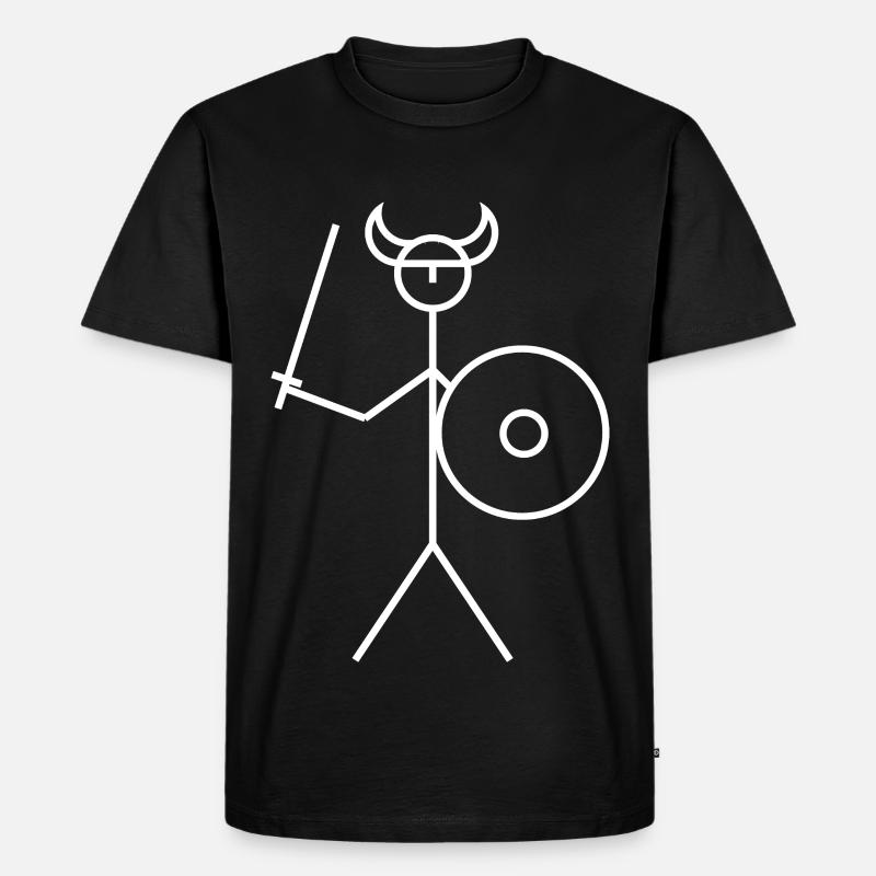 Viking - Männer Premium Bio T-Shirt - Schwarz