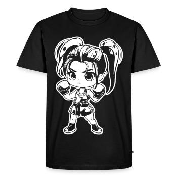 Kickboxer Manga Style - T-shirt Premium bio Homme - noir - Devant - Nico (187cm)