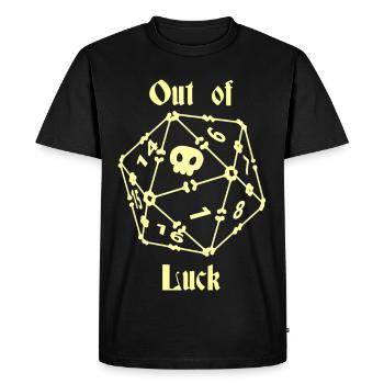 Out of Luck - Men's Premium Organic T-Shirt - black - Front - Nico (187cm)