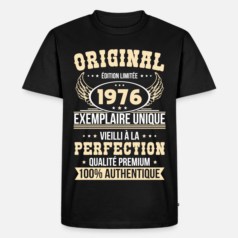 1976 – Unique example – Premium quality - Men's Premium Organic T-Shirt - black