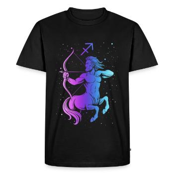 Nébuleuse Centaure Archer - T-shirt Premium bio Homme - noir - Devant - Nico (187cm)