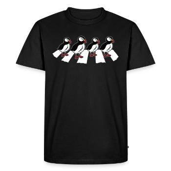 Papageitaucher Papageientaucher Puffin - Männer Premium Bio T-Shirt - Schwarz - Vorne - Nico (187cm)